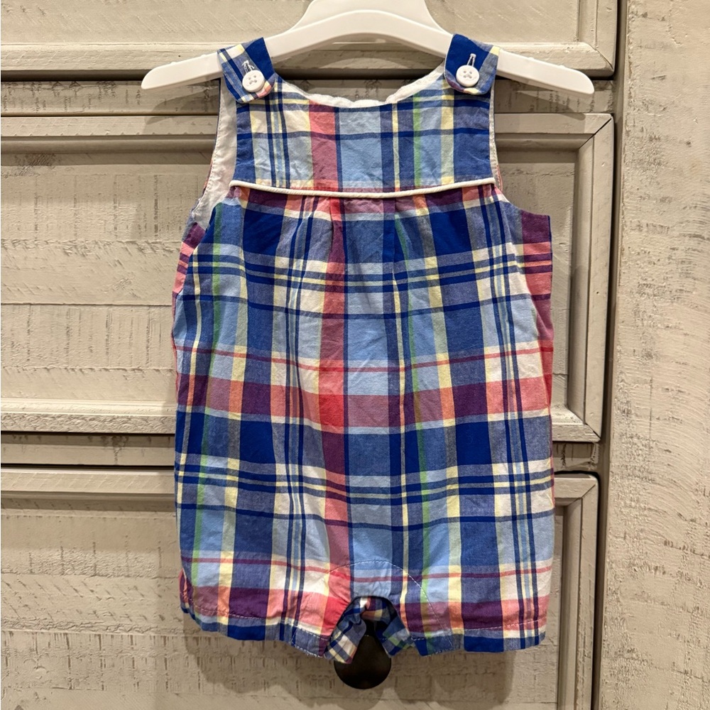 Janie and Jack Blue and Red romper